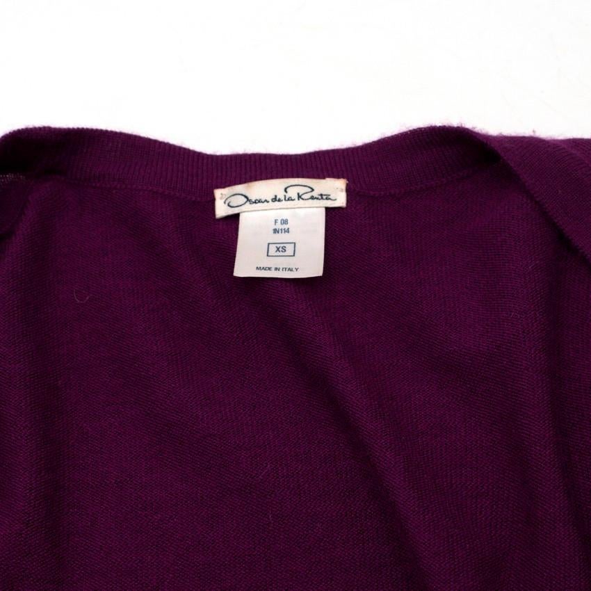 Oscar De La Renta Cashmere Top and Cardigan Set - Size XS 4