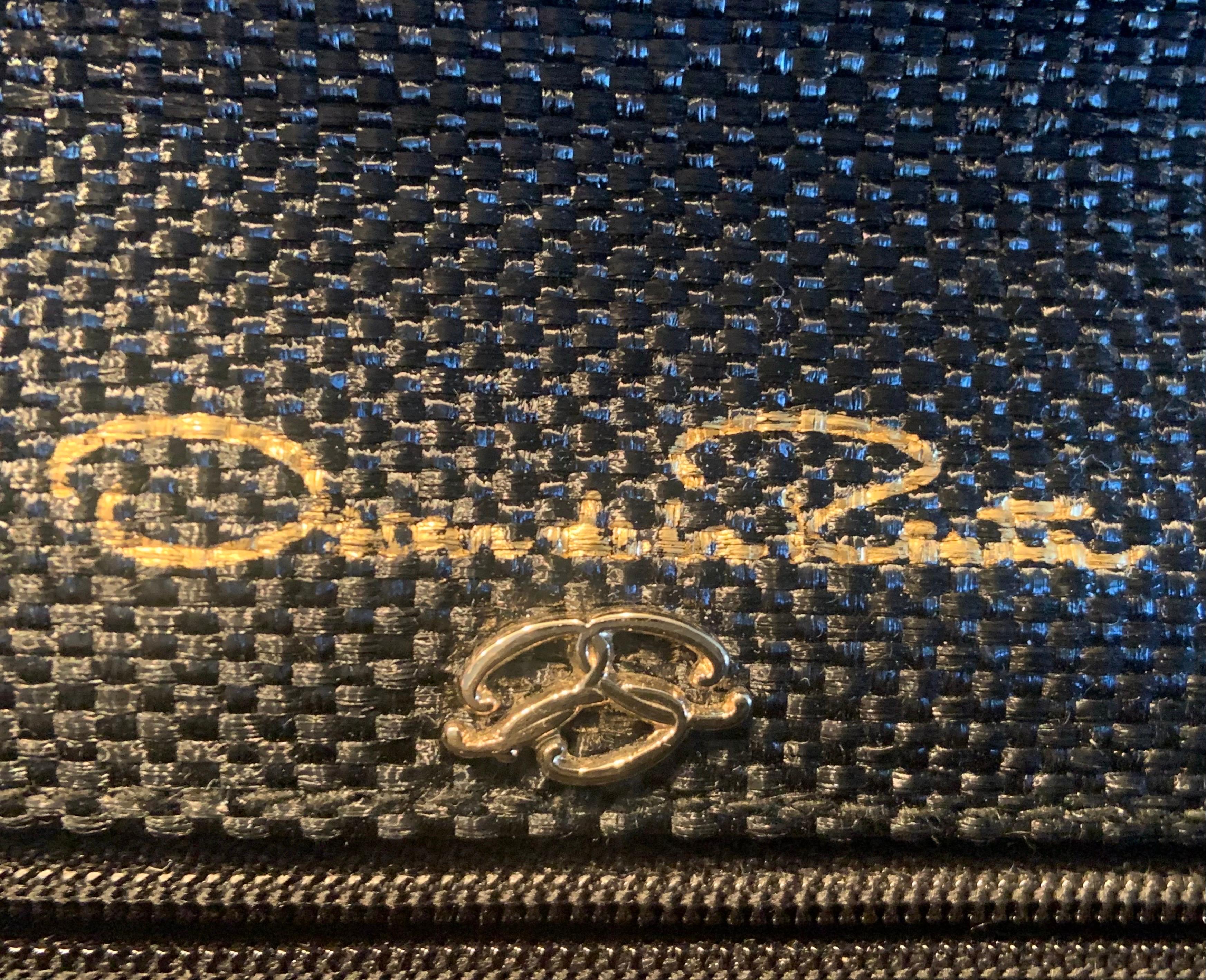 De las mujeres Oscar de la Renta Charcoal Straw Bag with Seashell and Beach Glass Decoration en venta