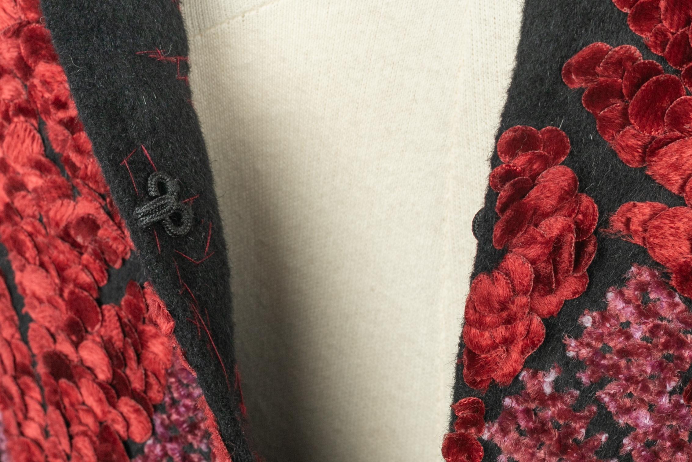 Oscar De La Renta Mantel Herbst 2006 (Schwarz) im Angebot