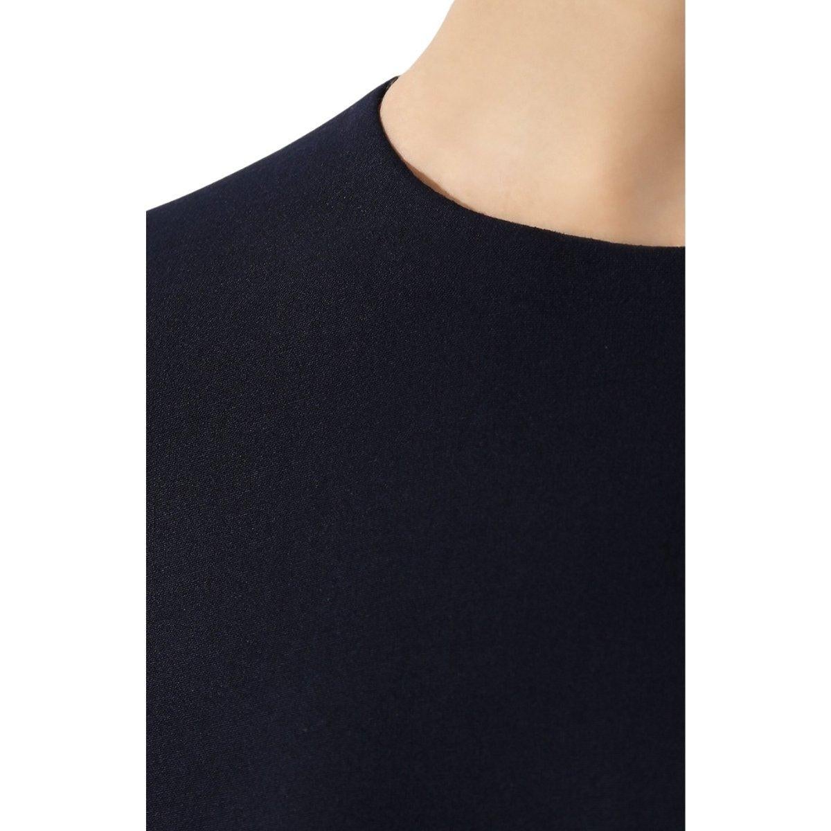 navy blue wool dress