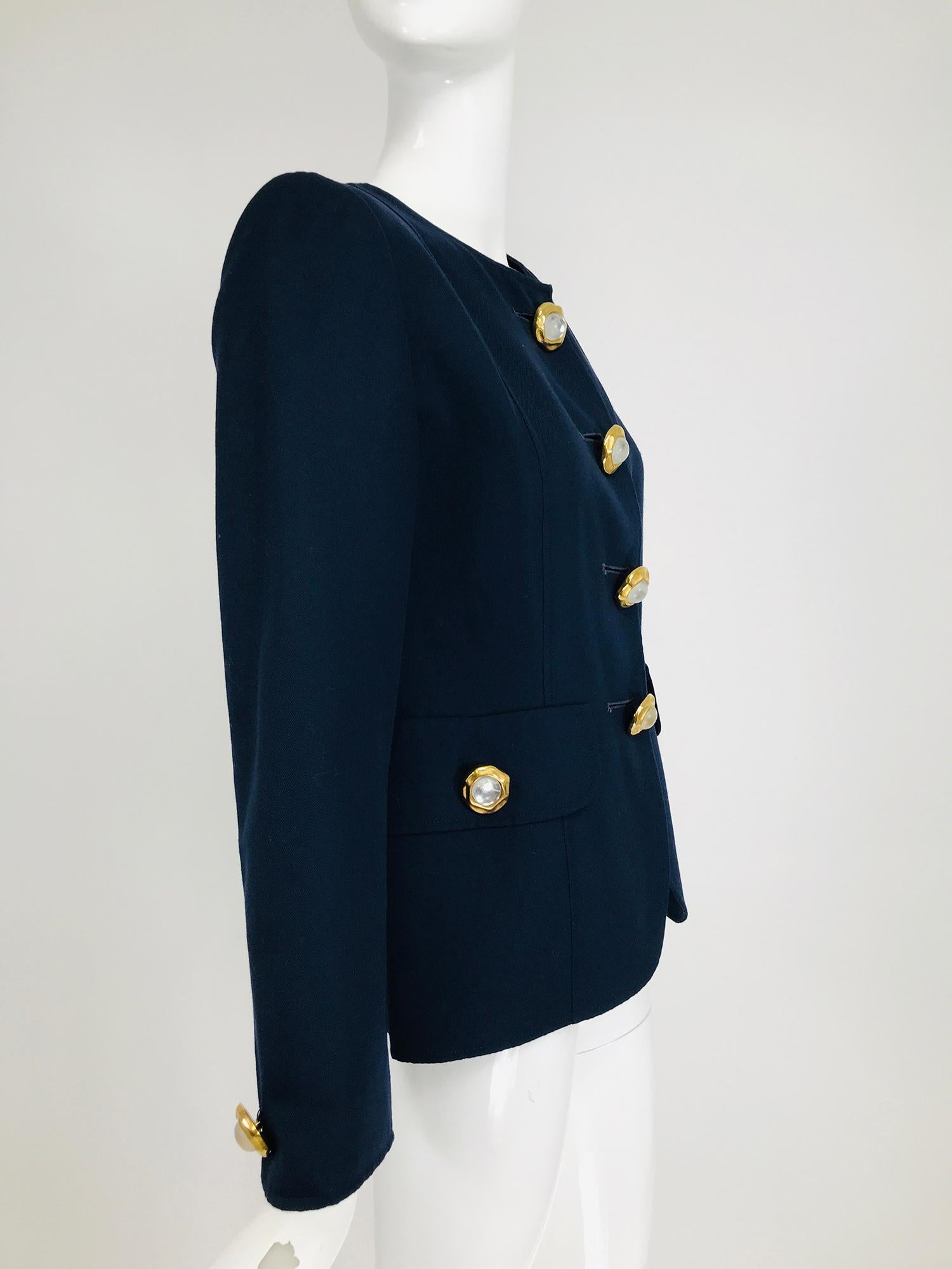 navy twill jacket