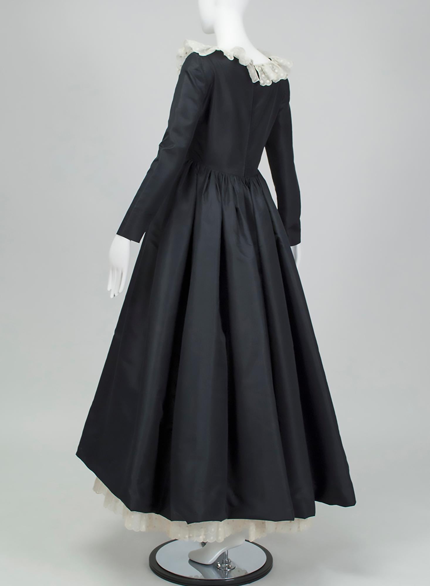 Robe Demi-Couture Oscar de la Renta, style néo-élisabéthain, taille S, 1971 Pour femmes en vente