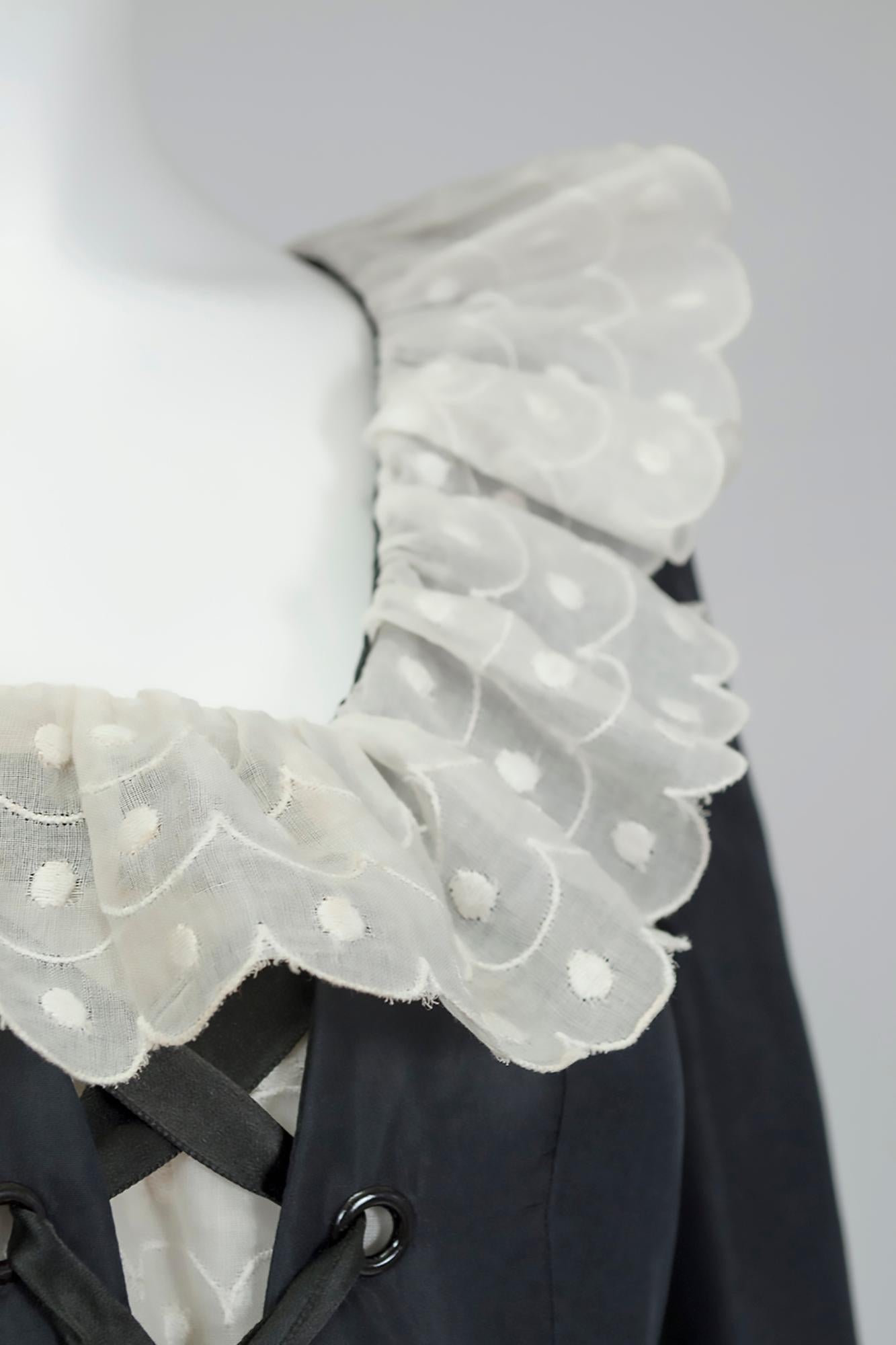 Robe Demi-Couture Oscar de la Renta, style néo-élisabéthain, taille S, 1971 en vente 4