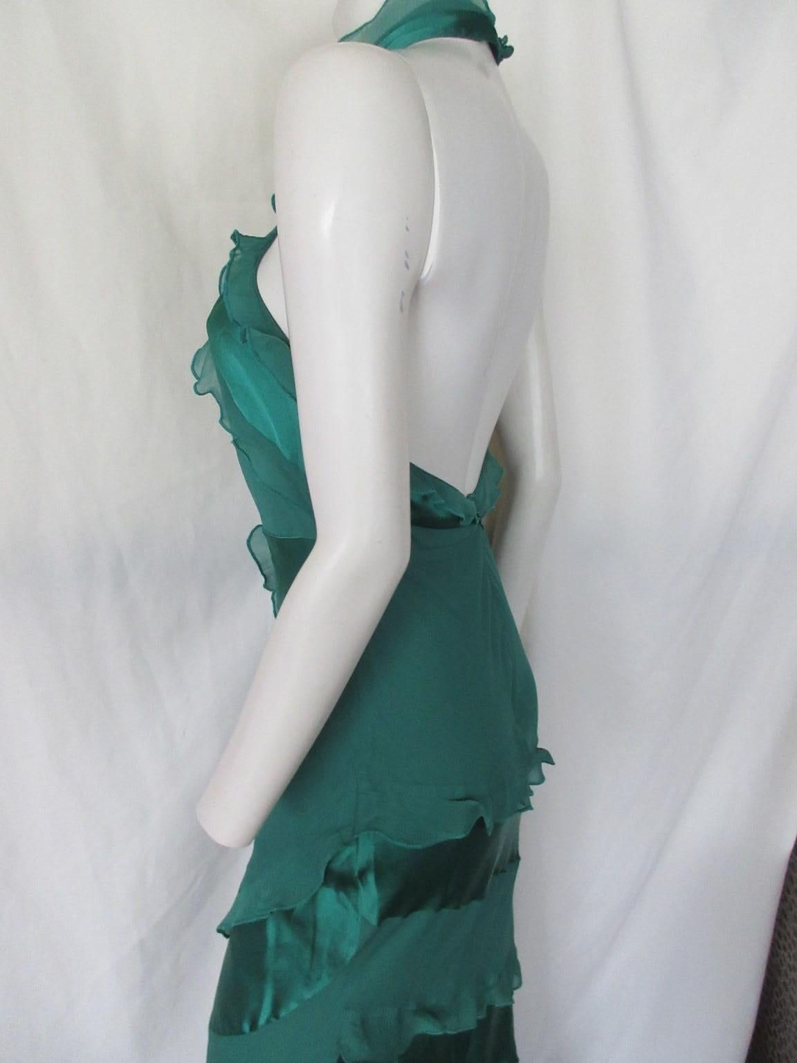 Oscar De La Renta Bata Verde Esmeralda XS en Excelente estado para la venta en Amsterdam, NL