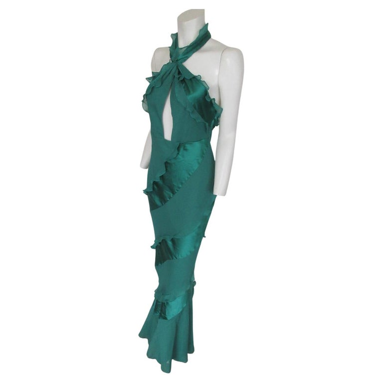 vintage green slip dress Hand Dyed Green Silk Slip Dress  Eveliina Vintage
