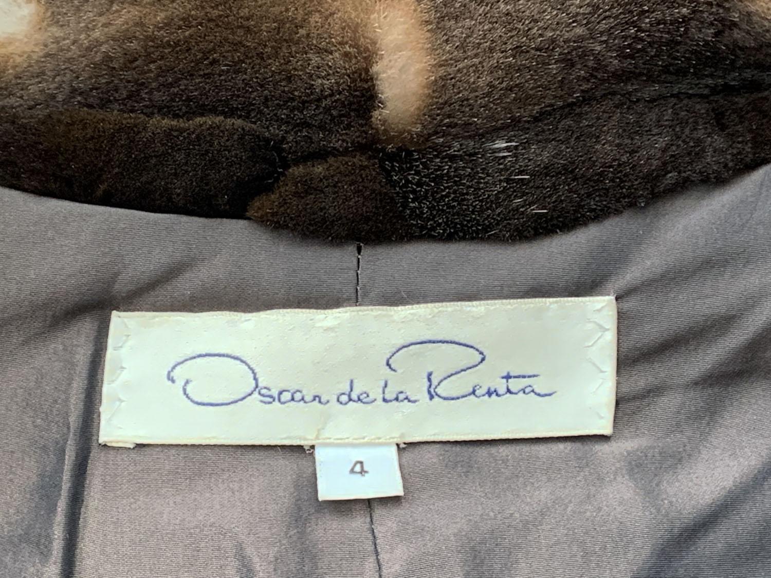 Oscar De La Renta F/W 2005 Runway Mink Dark Brown Coat 7