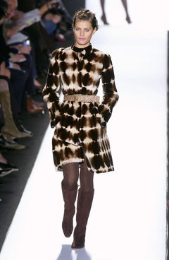 Oscar De La Renta F/W 2005 Runway Mink Dark Brown Coat