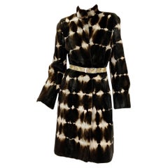 Oscar De La Renta F/W 2005 Runway Mink Dark Brown Coat