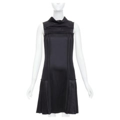 Oscar De La Renta F15, abito in cotone 100% seta con colletto a scomparsa US0 XS