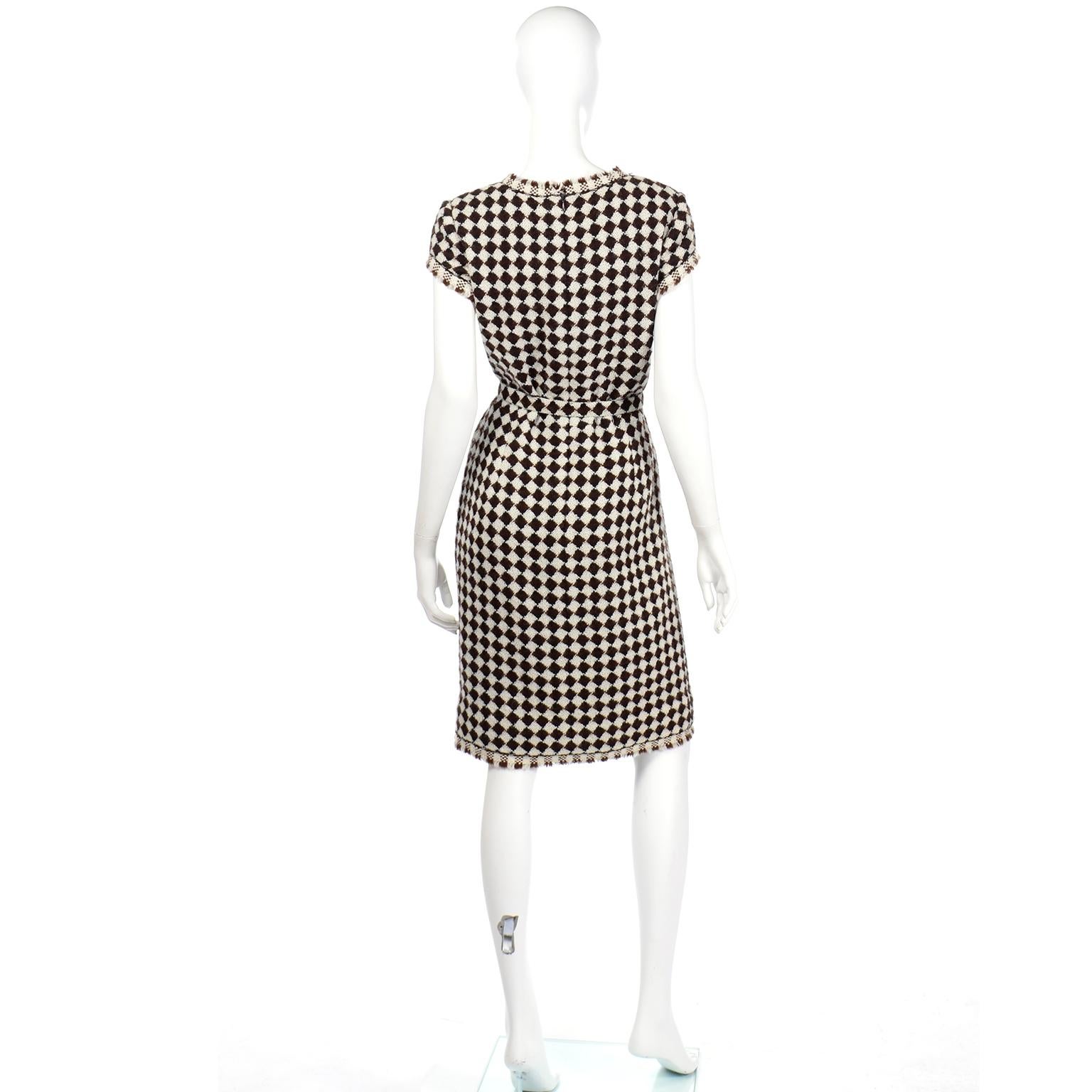 oscar de la renta wool dress