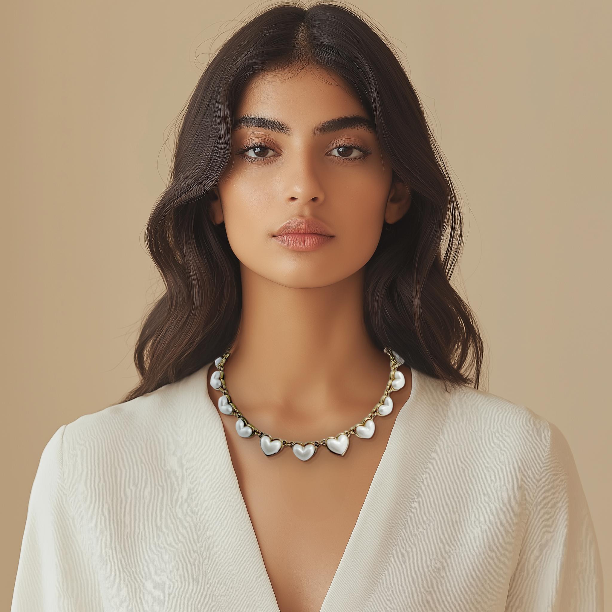 Tour de cou romantique en résine de fausse perle avec finition en or antique 22k

Symbole d'élégance intemporelle, le collier ras de cou en fausses perles d'Oscar de la Renta est un mélange raffiné de romantisme vintage et de sophistication moderne.