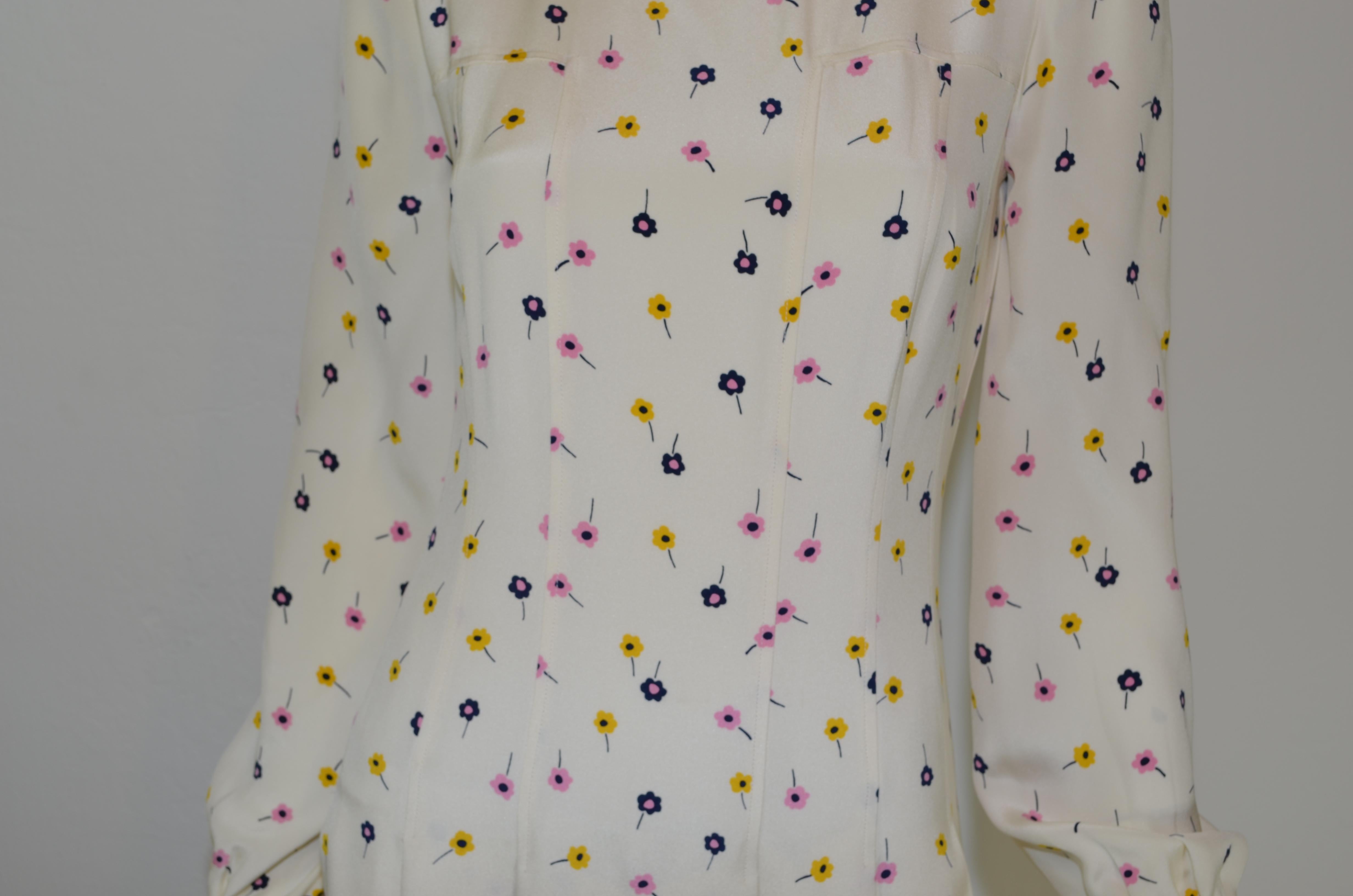 Oscar De La Renta - Maxi abito con stampa floreale in vendita 3