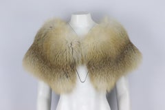 Oscar De La Renta Fox Fur Cape Small