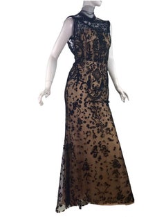 Oscar de la Renta FW 2013 Embellished Black Tulle Dress Gown as seen on Nicole 4