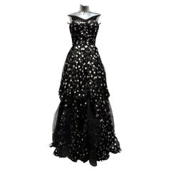 Oscar De La Renta FW 2014 White Polka Dot Dress