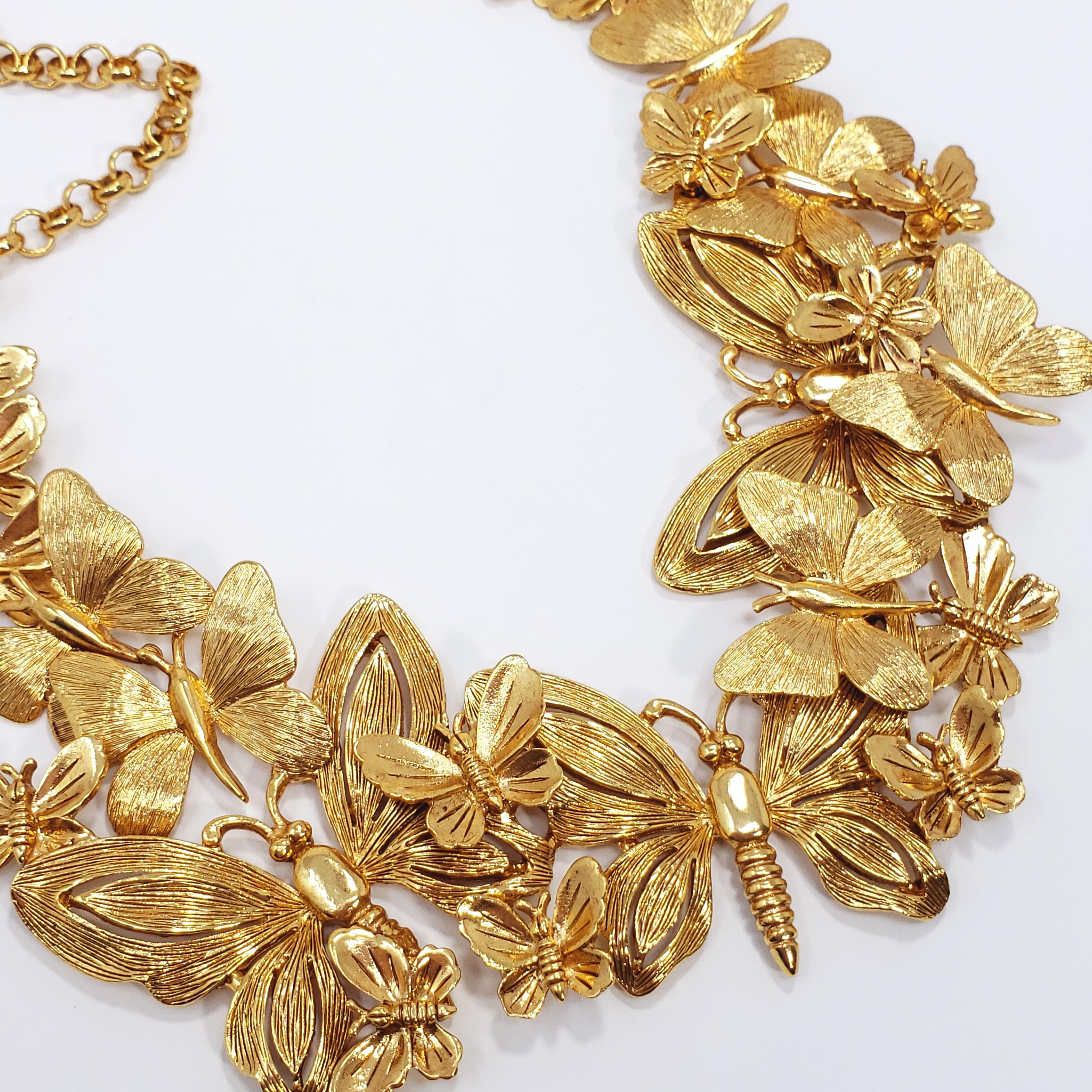 gold statement necklace