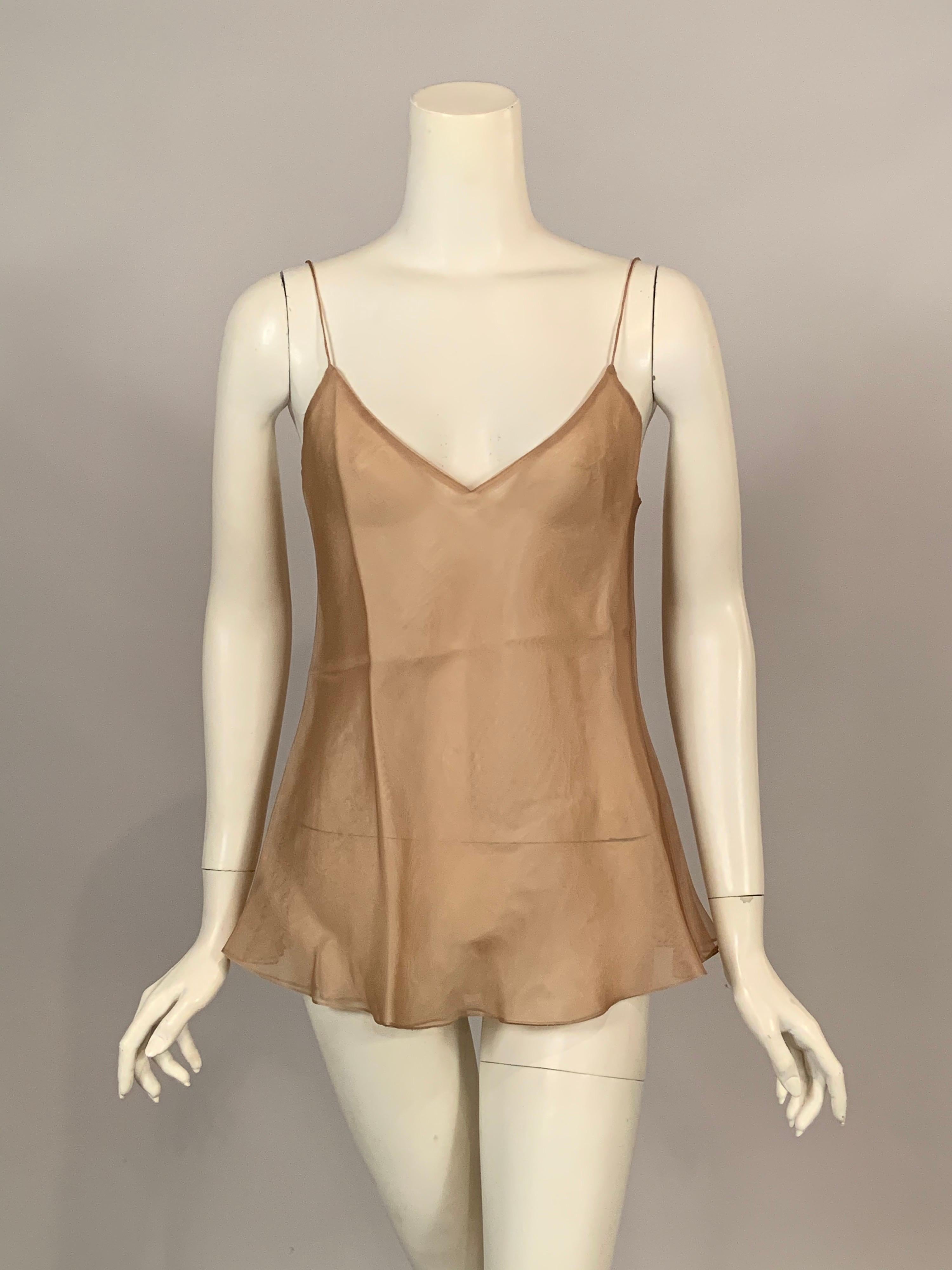 Oscar de la Renta Gold Hand Crocheted Silk Tunic and Camisole Original Tags  For Sale 1