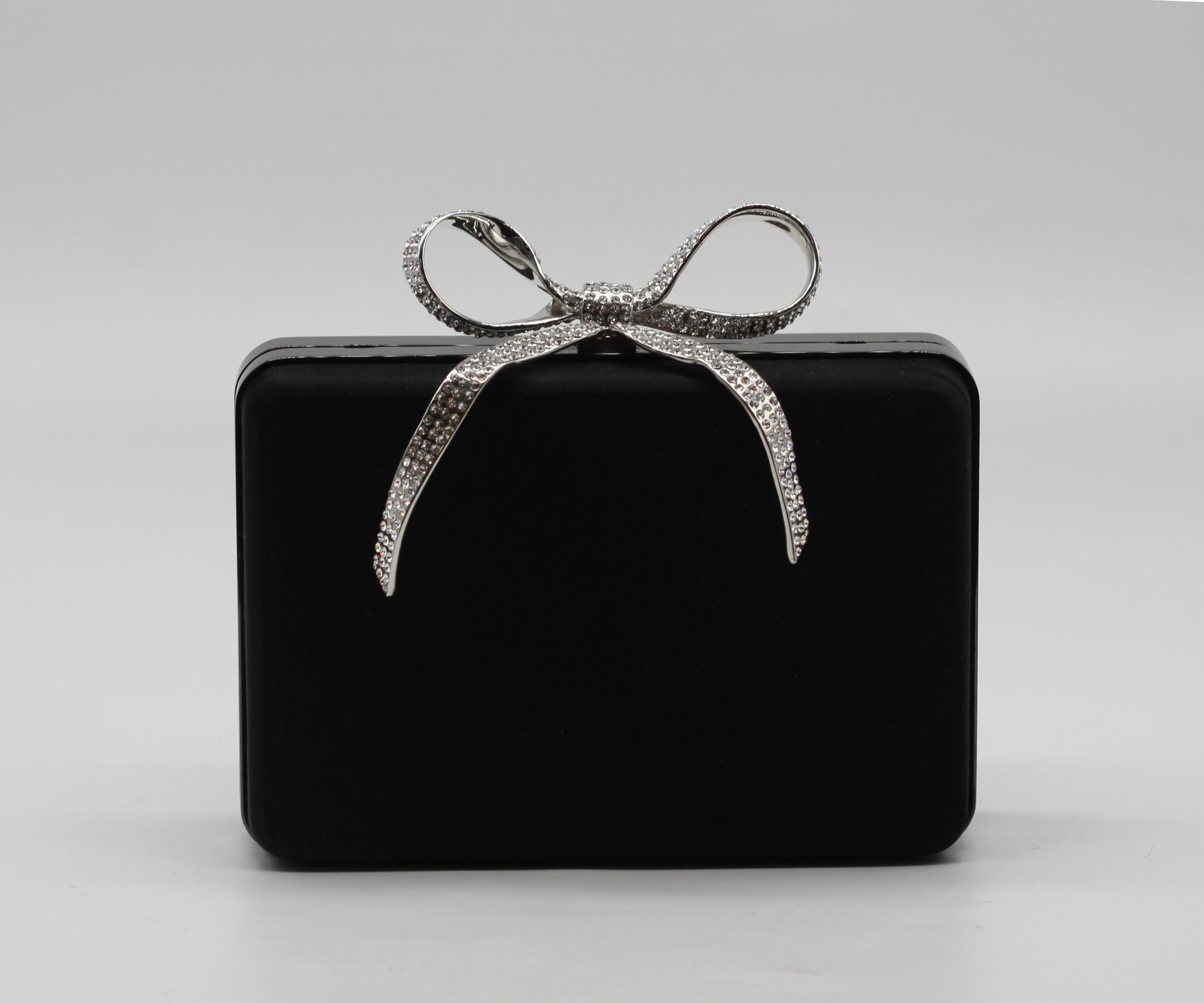 Oscar De La Renta Hartschalen-Abendtasche (Schwarz) im Angebot
