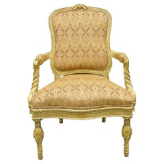 Retro Oscar de la Renta Home Century Furniture Italian Neoclassical Style Armchair