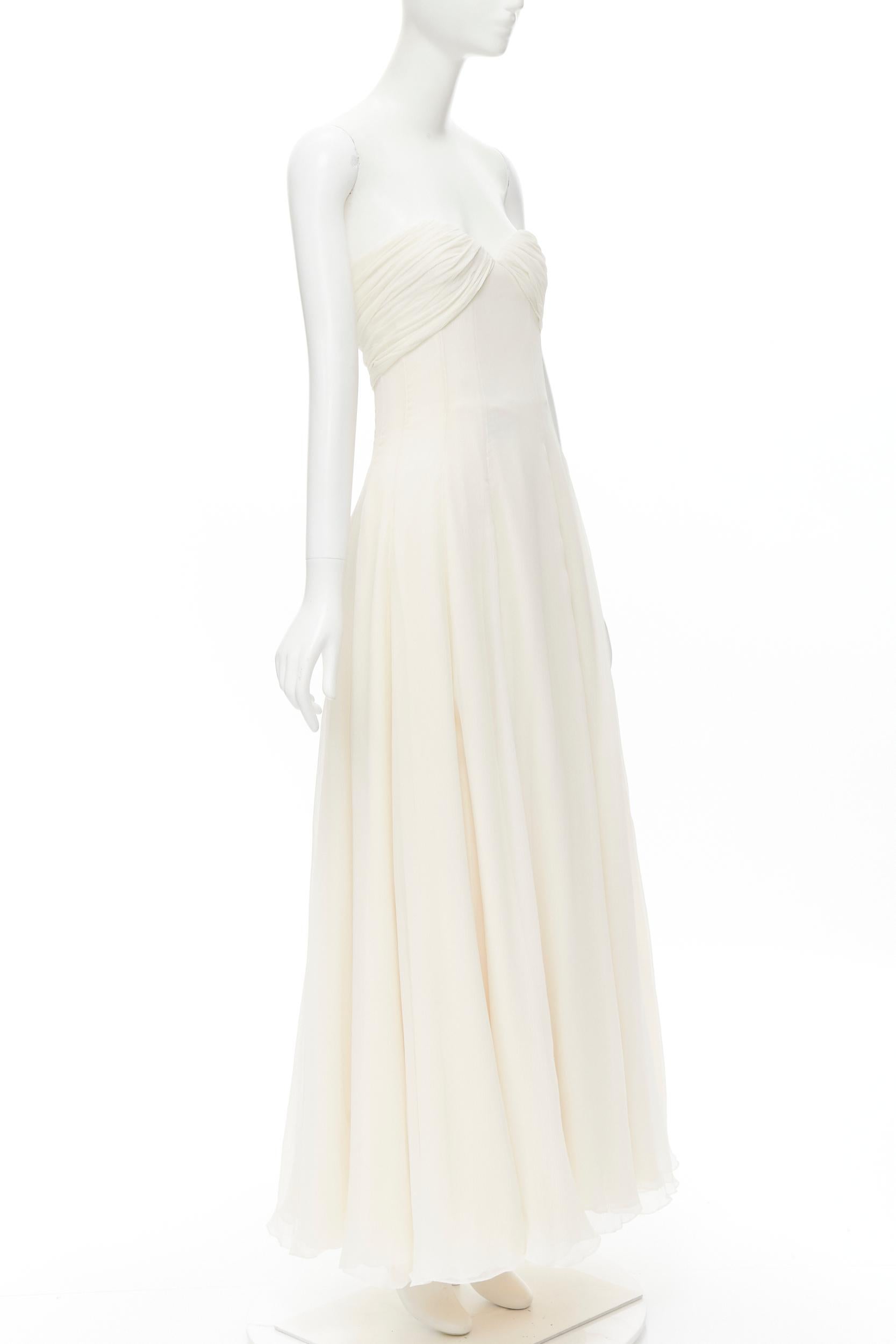 white boned dress