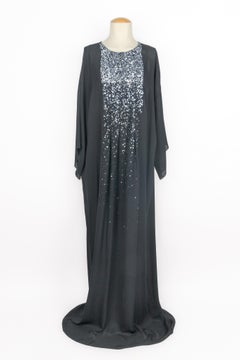 Oscar de la Renta long silk dress