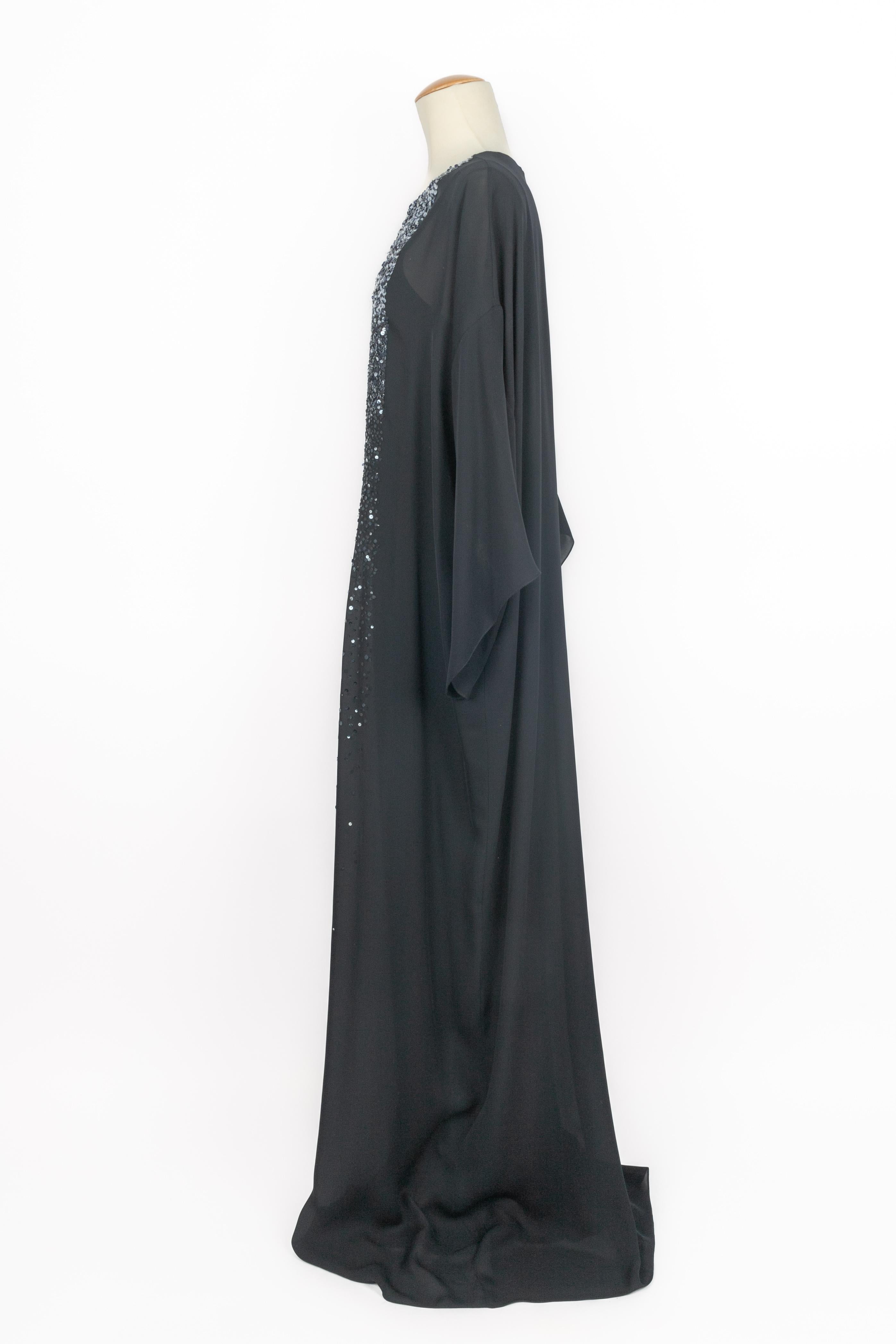Oscar de la Renta long silk dress For Sale 2