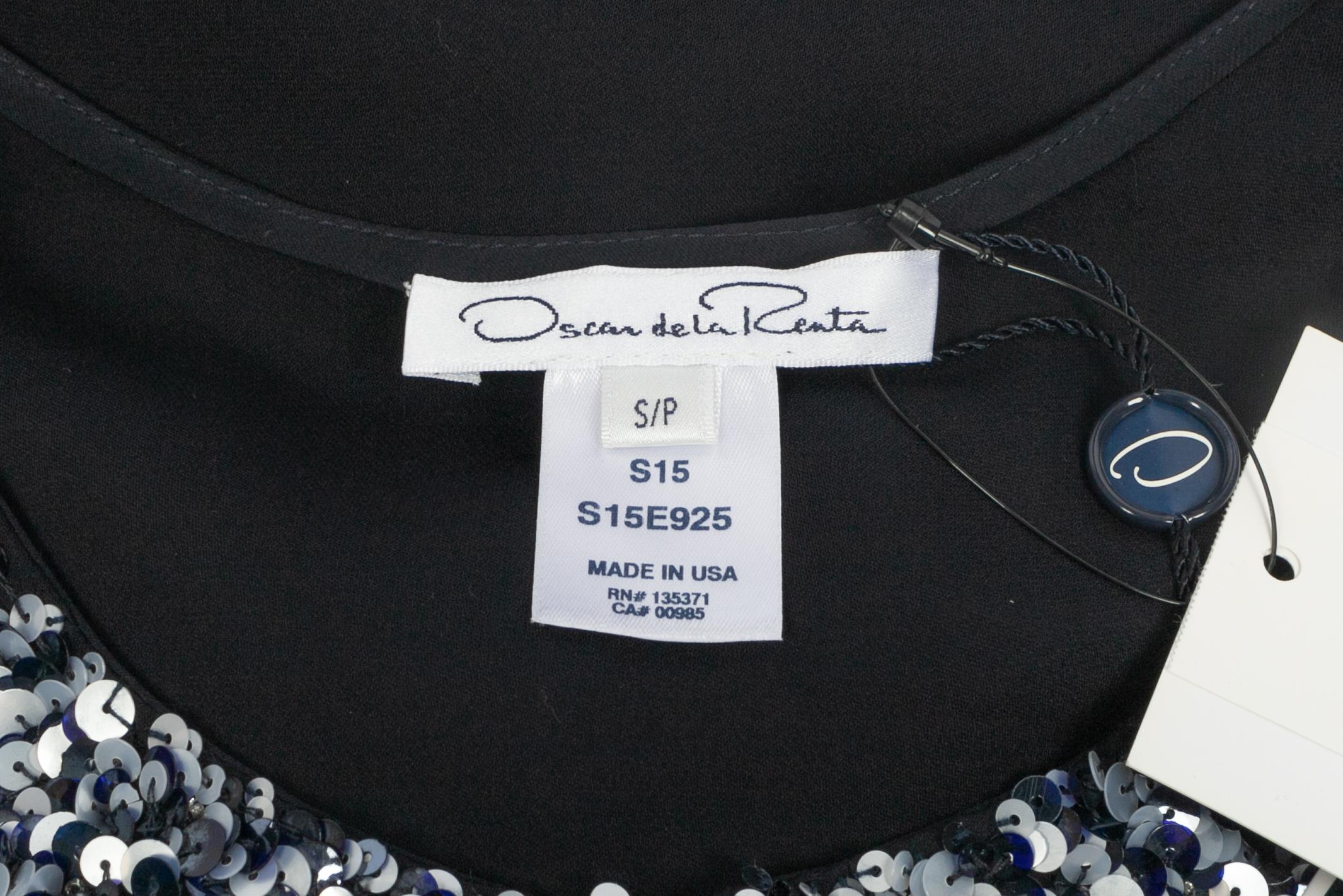 Oscar de la Renta long silk dress For Sale 3