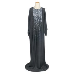 Oscar de la Renta long silk dress