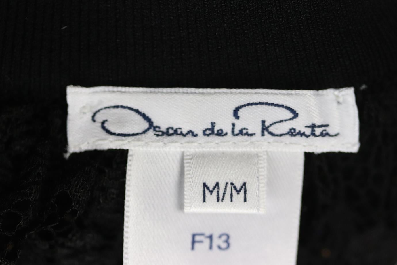 Oscar De La Renta Metallic Knitted Skirt Medium In Excellent Condition In London, GB