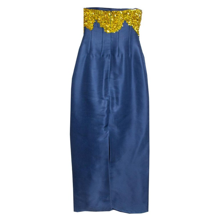 Robe Theory Lensley Sans Bretelles - Laine Et Soie Avec Paillettes, Taille 2, Noire