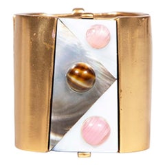 Oscar de la Renta Mother Of Pearl Cuff Bracelet