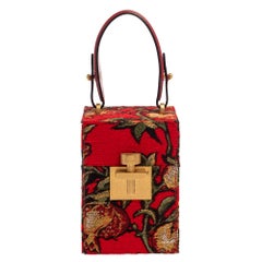 Oscar de la Renta Multicolor Floral Print Fabric and Leather Alibi Box Bag