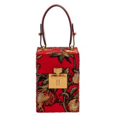 Oscar de la Renta Multicolor Floral Print Fabric and Leather Alibi Box Bag