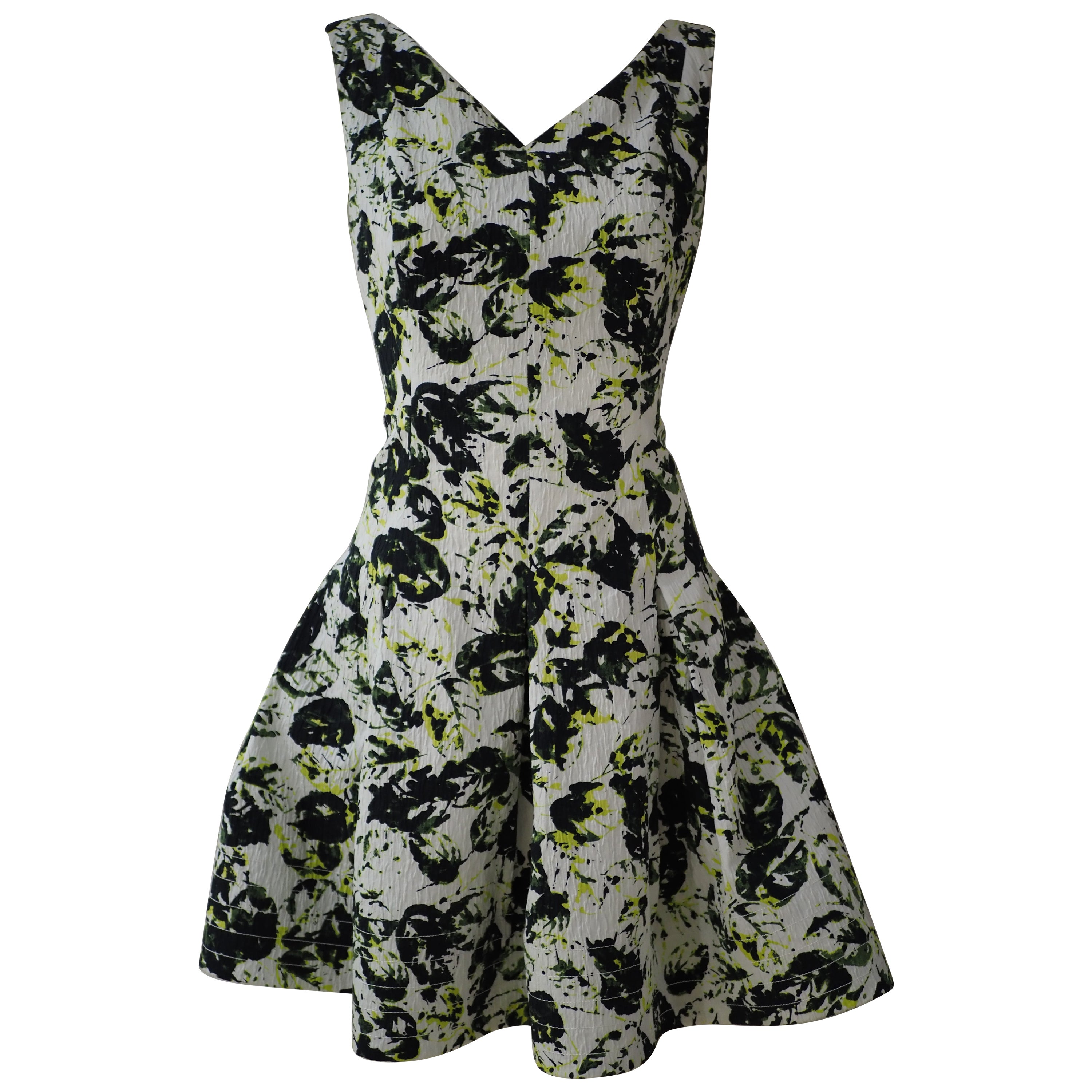 Oscar de La Renta Mehrfarbiges Kleid