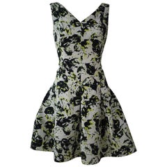 Oscar de La Renta Mehrfarbiges Kleid