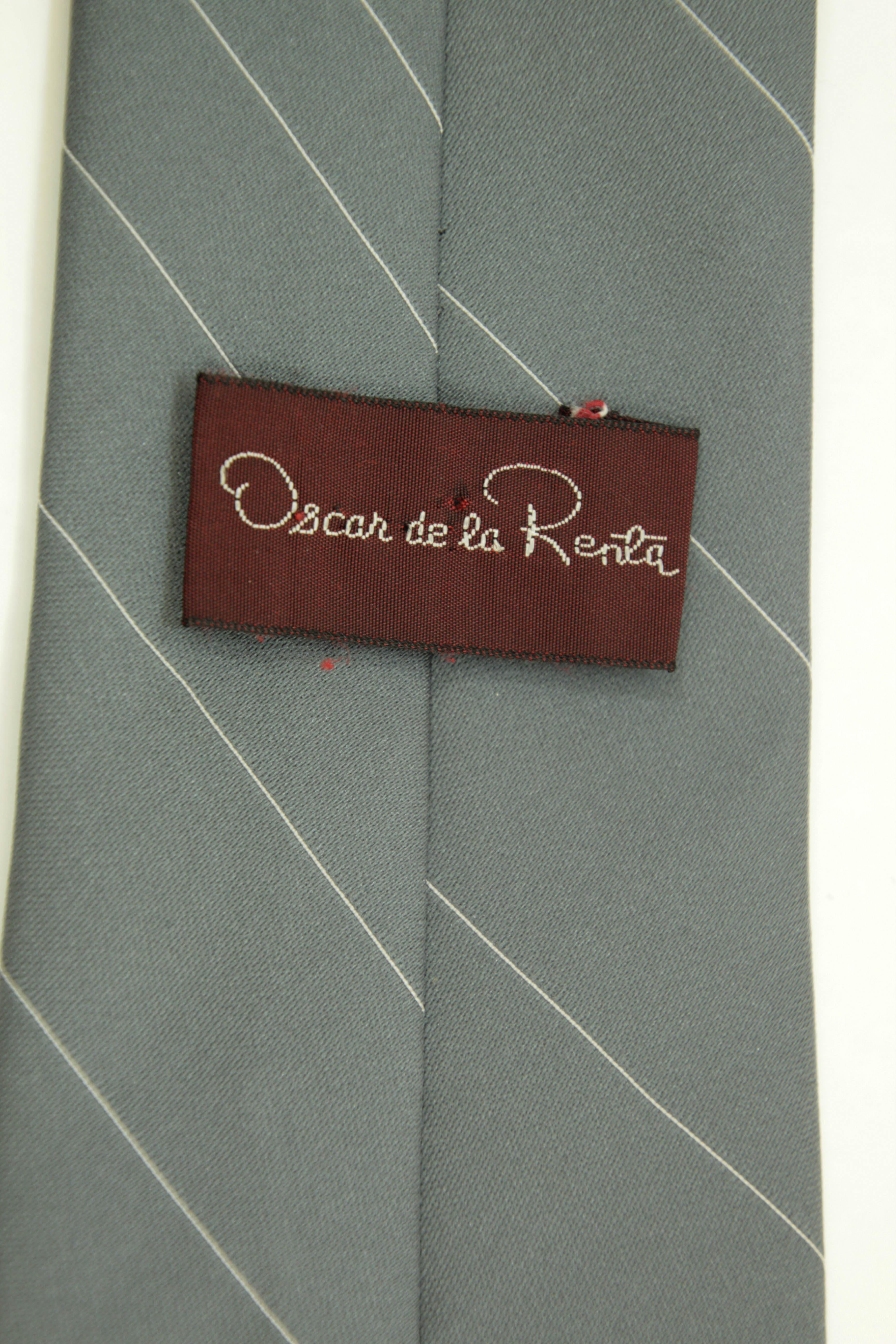 Oscar De La Renta en soie bleu clair vintage de 1970 en vente 1