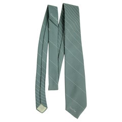 Oscar De La Renta Silk Necktie in Light Blue Vintage from 1970