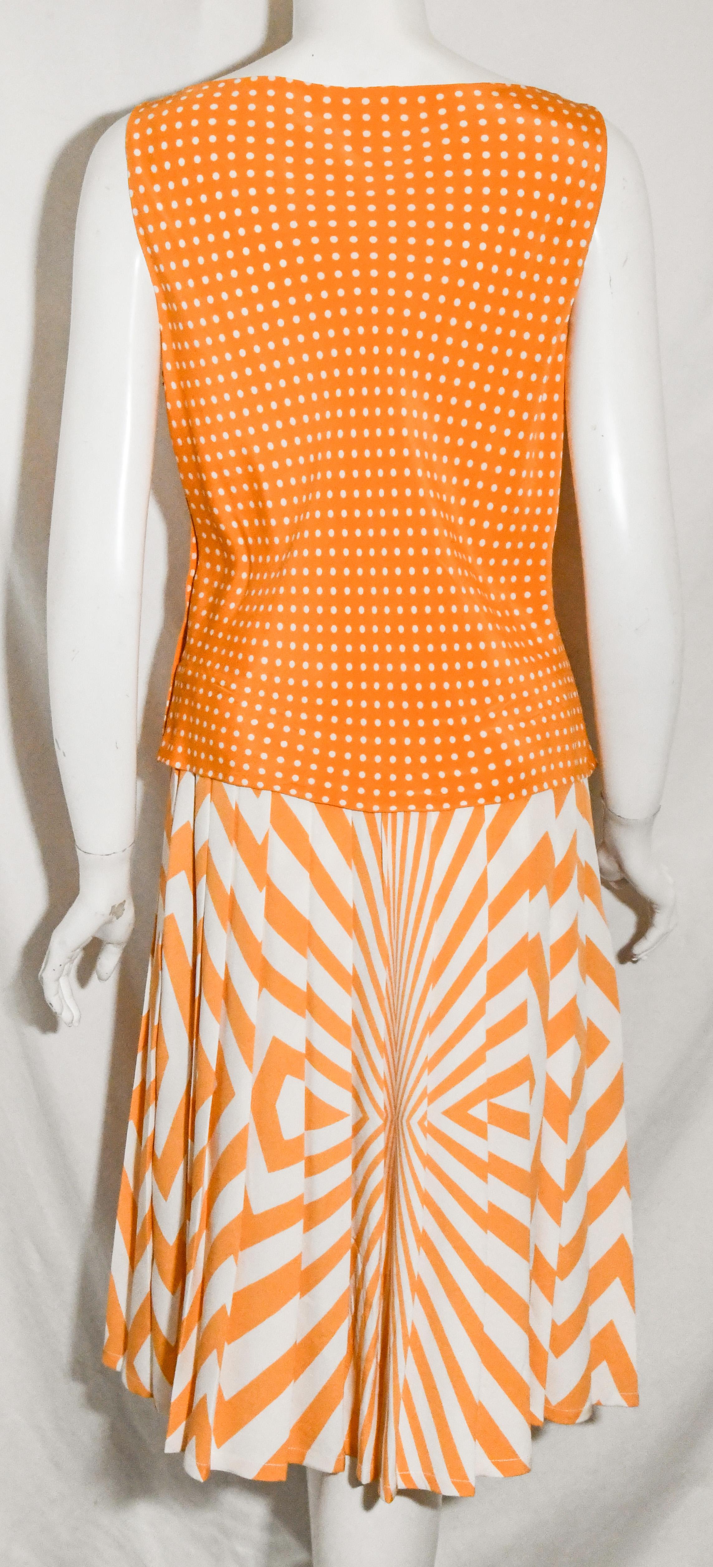 oscar de la renta orange dress