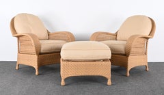 Oscar De La Renta Pair of Armchairs and Ottoman, 2000s