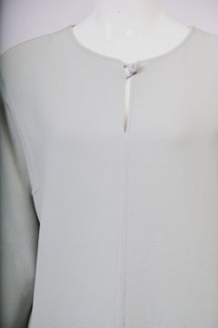 Oscar de la Renta Pale Blue Wool Dress