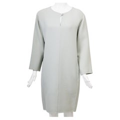 Oscar de la Renta Pale Blue Wool Dress Oscar de la Renta Pale Blue Wool Dress