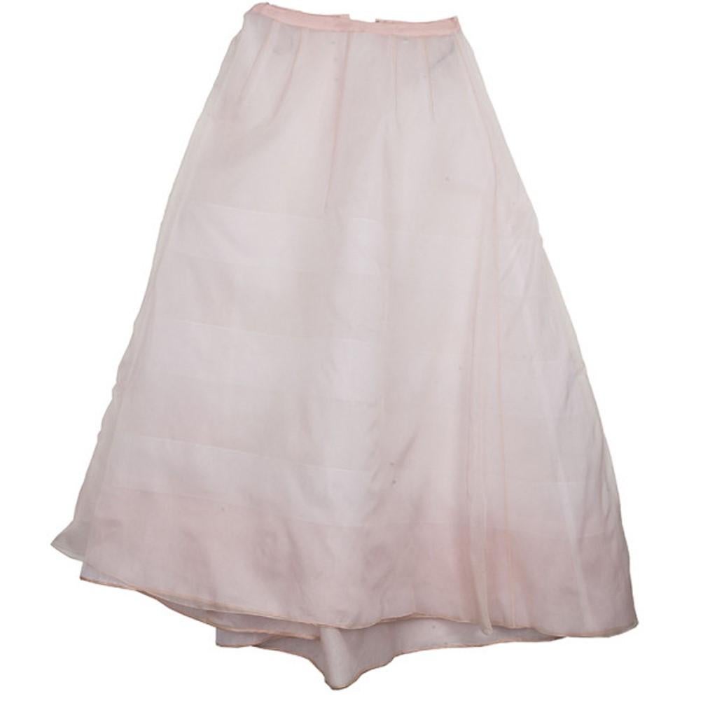 Oscar de la Renta Rosa Abendkleid mit Blumenverzierung Frühling 2013 L 6