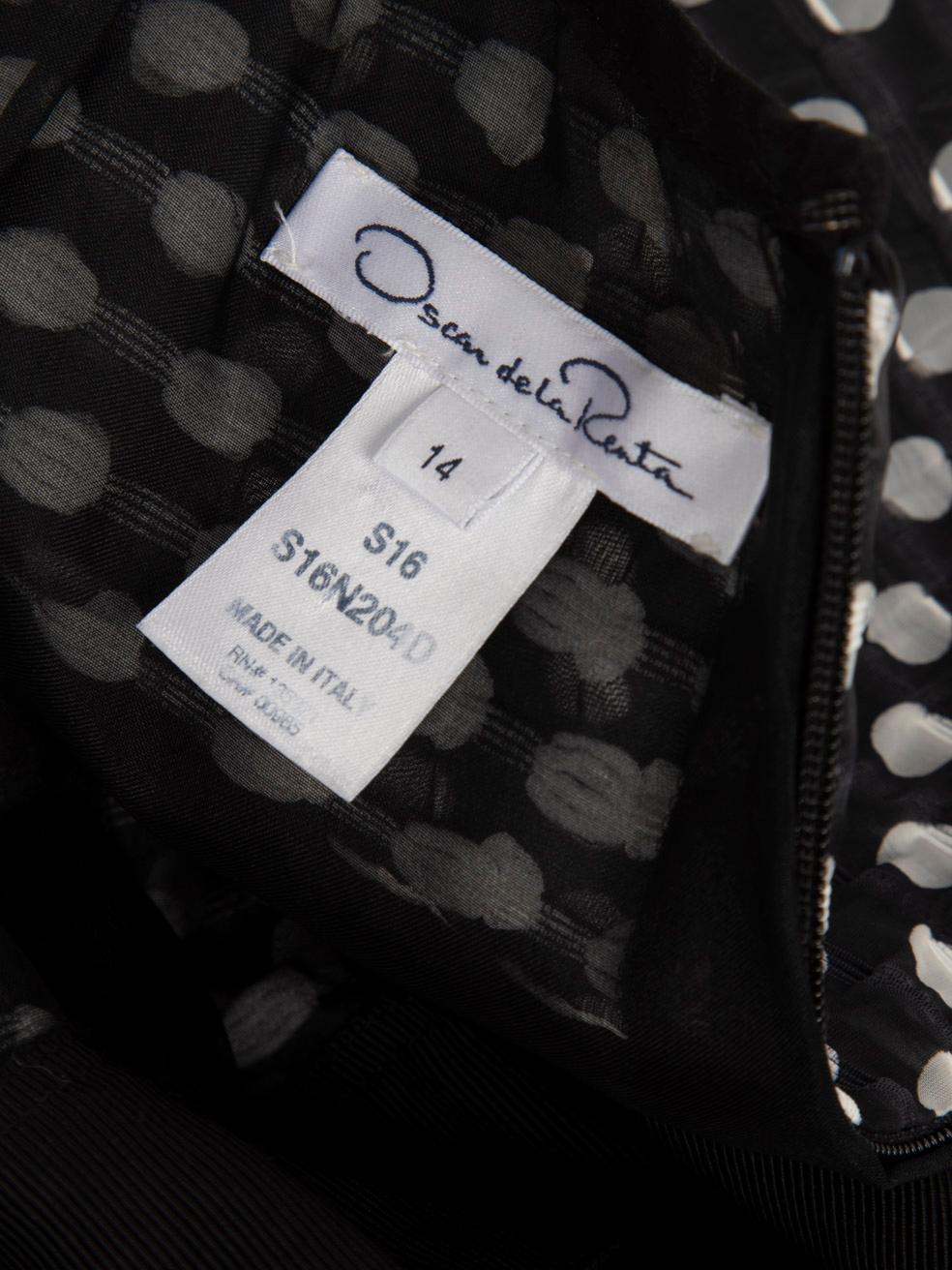 Oscar De La Renta Robe florale à pois Taille XXXL en vente 2
