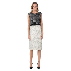 Oscar De La Renta - Vestito floreale a pannelli Dot Dot Dot Taglia XXXL