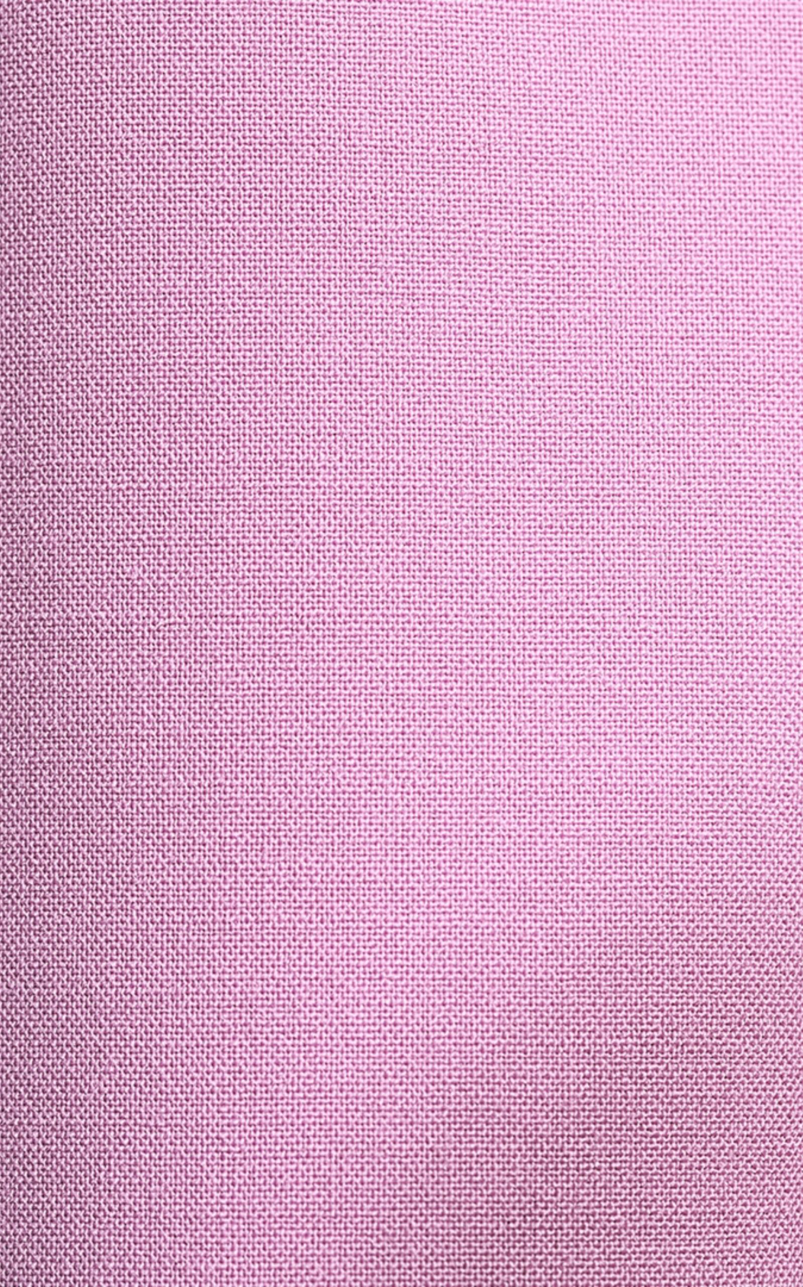 Oscar de la Renta Poppies Illusion Neck Pencil Wool Pink Midi Dress Size US 4 For Sale 2