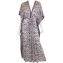 Oscar de la Renta Print Caftan Dress