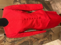 Oscar De La Renta Red 2-piece Skirt Suit