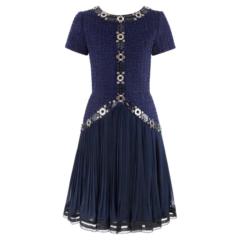 slim fit dress slacks Women's Tweed Fit & Flare Dress
