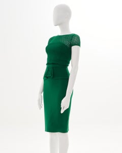 Oscar de la Renta Resort 2013 Knitted Semitransparent Midi Dress