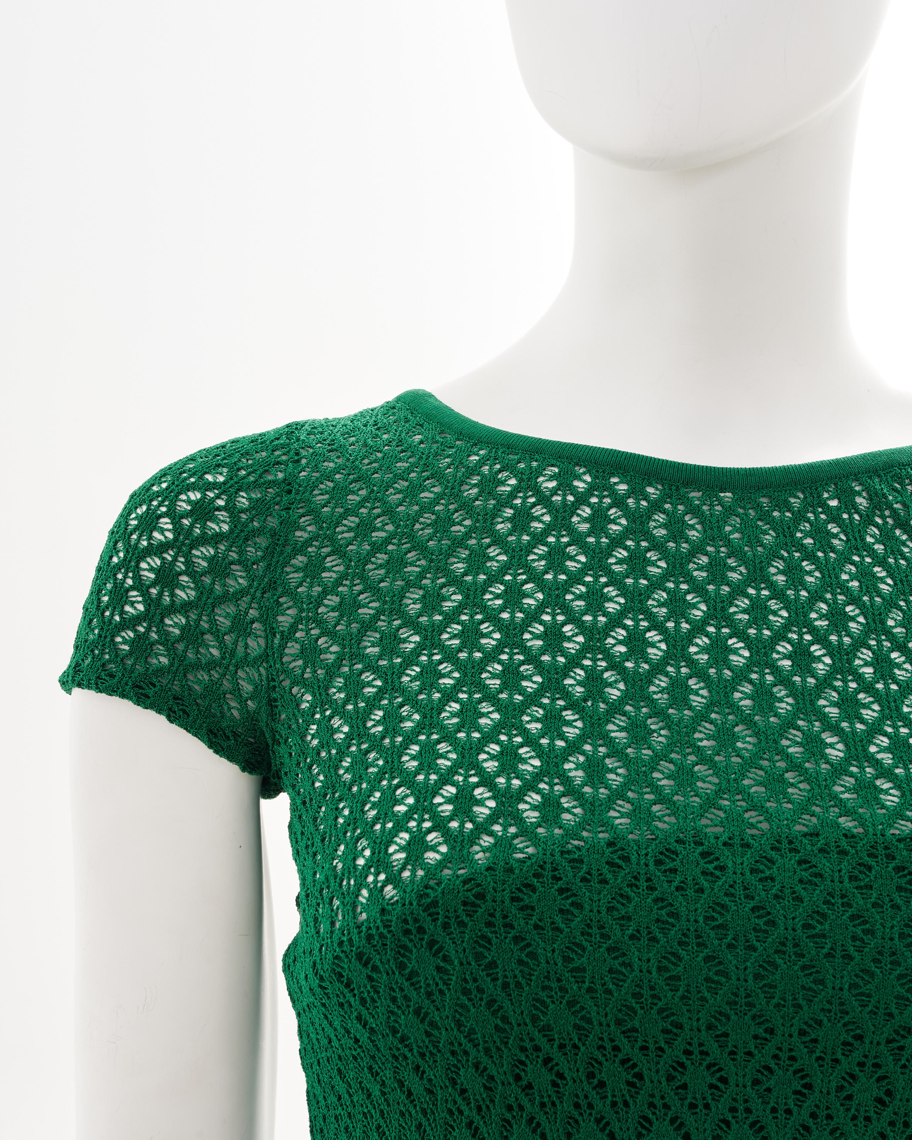 Oscar de la Renta Resort 2013 Knitted Semitransparent Midi Dress For Sale 1